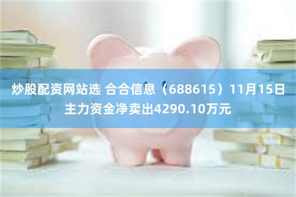 炒股配资网站选 合合信息（688615）11月15日主力资金净卖出4290.10万元