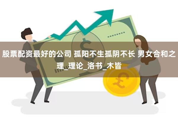 股票配资最好的公司 孤阳不生孤阴不长 男女合和之理_理论_洛书_木皆