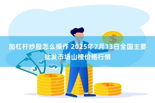 加杠杆炒股怎么操作 2025年7月13日全国主要批发市场山楂价格行情